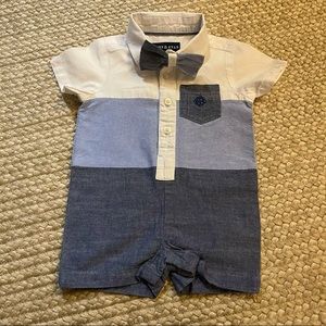 Andy and Evan Chambray shirtall - removable bowtie